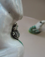 Load image into Gallery viewer, 1870s Pair of White Bird Staffordshire Flatback Figurines Antique
