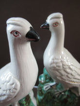 Load image into Gallery viewer, 1870s Pair of White Bird Staffordshire Flatback Figurines Antique
