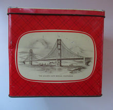 Load image into Gallery viewer, 1960s Biscuit Tin Forth Road Bridge Design
