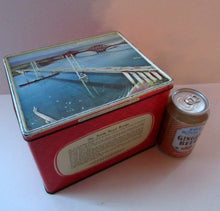Load image into Gallery viewer, 1960s Biscuit Tin Forth Road Bridge Design
