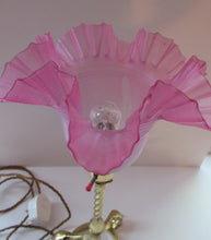 Load image into Gallery viewer, Antique ART NOUVEAU Brass Table Lamp
