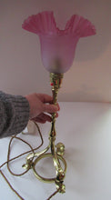 Load image into Gallery viewer, Antique ART NOUVEAU Brass Table Lamp

