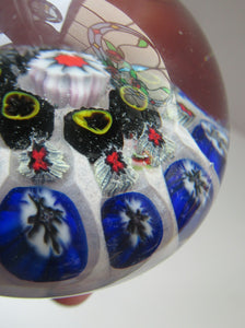 1950s Vasart Scottish Glass Millefiori Paperweight