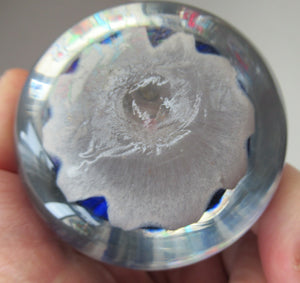 1950s Vasart Scottish Glass Millefiori Paperweight