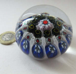 1950s Vasart Scottish Glass Millefiori Paperweight