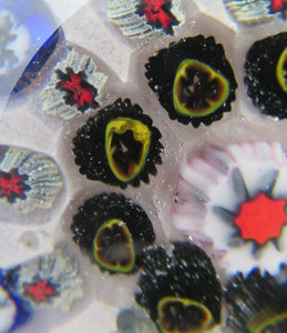1950s Vasart Scottish Glass Millefiori Paperweight