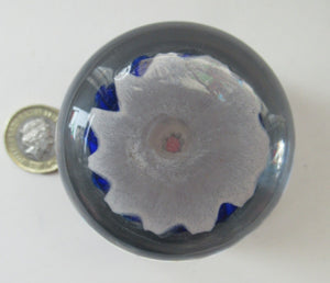 1950s Vasart Scottish Glass Millefiori Paperweight