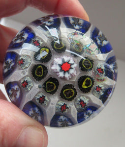 1950s Vasart Scottish Glass Millefiori Paperweight
