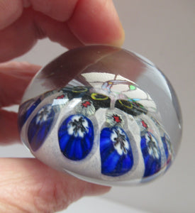 1950s Vasart Scottish Glass Millefiori Paperweight