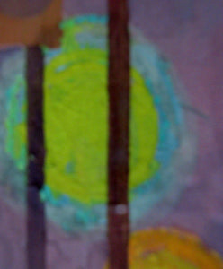 SCOTTISH ART Irene Halliday Abstract Gouache Painting Seascape