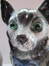 Load image into Gallery viewer, Antique Scottish Pottery Bo&#39;ness Pottery Cats PAIR
