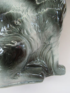 Antique Scottish Pottery Bo'ness Pottery Cats PAIR