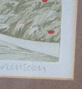 John Brunsdon Colour Etching and Aquatint. Day's End