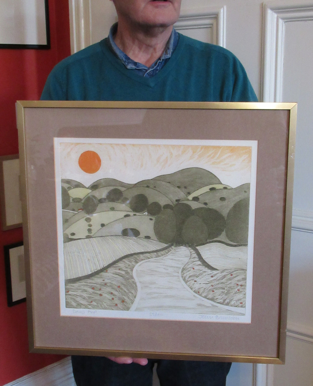 John Brunsdon Colour Etching and Aquatint. Day's End