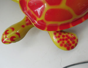 1940s Vintage Mobo Tin Plate  Toy Tortoise. Moving Child's Toy