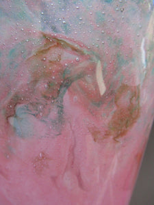1950s Scottish Vasart Glass Bucket Vase 
