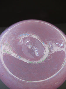 1950s Scottish Vasart Glass Bucket Vase 