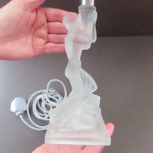 Load image into Gallery viewer, 1930s Walther &amp; Sohne German Art Deco Frosted Glass Nude Table Lamp
