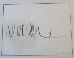 St Ives School: Alexander Mackenzie. Abstract Drawing Signed & titled 18 June 1963