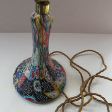 Load image into Gallery viewer, Vintage Fratelli Toso Millefiori Tutti Frutti Glass Lamp Base

