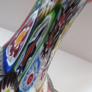Vintage Fratelli Toso Millefiori Tutti Frutti Glass Lamp Base