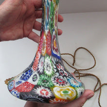 Load image into Gallery viewer, Vintage Fratelli Toso Millefiori Tutti Frutti Glass Lamp Base
