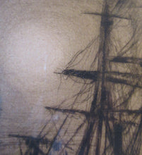 Load image into Gallery viewer, Frank Brangwyn Drypoint Etching. Towing a Ship. Pencil Signed
