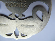 Load image into Gallery viewer, Vintage Shetland Silver Three Nornes Swans Pendant
