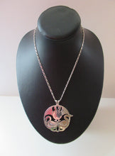 Load image into Gallery viewer, Vintage Shetland Silver Three Nornes Swans Pendant
