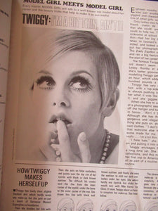 Rare 1960s Swinging 60s Model Girl Fashion Magazine UK 