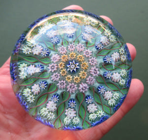 Vintage 1970s Perthshire Paperweight - 13 Spokes Scottish Glass