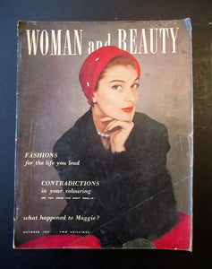 1950s Woman's Fashion Magazine Woman and Beauty UK