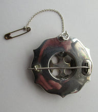 Load image into Gallery viewer, SCOTTISH VICTORIAN SILVER &amp; Agate Hardstone Brooch
