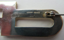 Load image into Gallery viewer, Vintage 1996 Silver and 9ct Rose Gold Contemporary Designer Brooch by William and Christina Steensons
