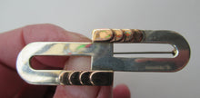 Load image into Gallery viewer, Vintage 1996 Silver and 9ct Rose Gold Contemporary Designer Brooch by William and Christina Steensons
