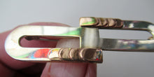 Load image into Gallery viewer, Vintage 1996 Silver and 9ct Rose Gold Contemporary Designer Brooch by William and Christina Steensons
