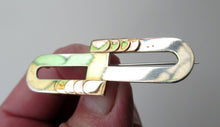 Load image into Gallery viewer, Vintage 1996 Silver and 9ct Rose Gold Contemporary Designer Brooch by William and Christina Steensons
