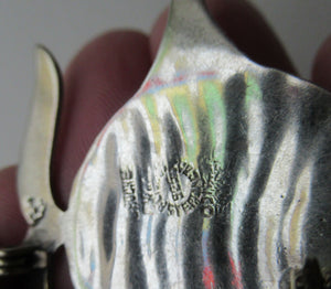 Mexican Silver Fish Brooch