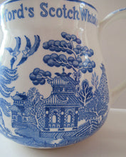 Load image into Gallery viewer, Vintage Crawfords Liqueur Scotch Whisky Jug with Willow Pattern
