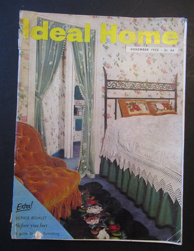 November 1958 Ideal Home Magazine Interior Design