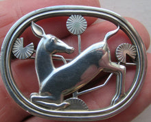 Load image into Gallery viewer, Vintage Georg Jensen Silver Kneeling Deer Brooch Arno Malinowski
