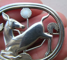 Load image into Gallery viewer, Vintage Georg Jensen Silver Kneeling Deer Brooch Arno Malinowski
