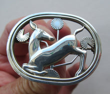 Load image into Gallery viewer, Vintage Georg Jensen Silver Kneeling Deer Brooch Arno Malinowski
