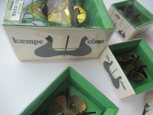 RARE 1970s Danish Cohr KAEMPE CLAUS Candleholder. In original packaging