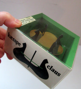 RARE 1970s Danish Cohr KAEMPE CLAUS Candleholder. In original packaging
