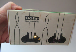 RARE 1970s Danish Cohr KAEMPE CLAUS Candleholder. In original packaging