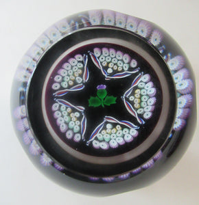 Caithness Glass for Edinburgh Crystal Limited Edition Thistle Paperweight