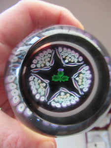 Caithness Glass for Edinburgh Crystal Limited Edition Thistle Paperweight