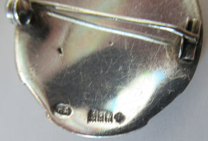 Vintage 1960s Scottish Celtic Hallmarked Silver Brooch by Robert Allison