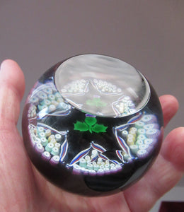 Caithness Glass for Edinburgh Crystal Limited Edition Thistle Paperweight